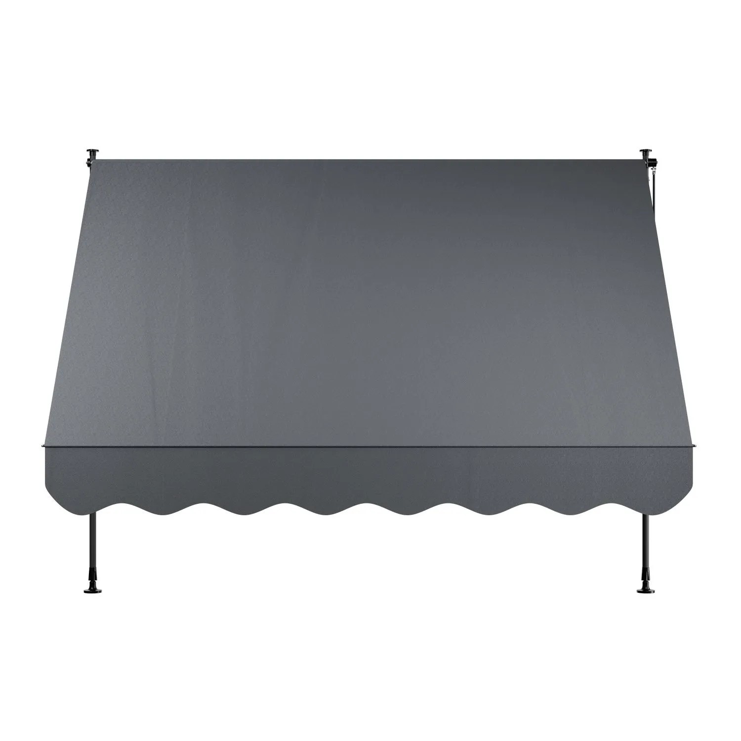 Graue Juskys Klemmmarkise Kapstadt 250x120 cm für Balkon & Terrasse.