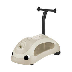 Globber Walk n'Roll 2in1 Lauflernwagen Schiebeauto Rutschauto Werkzeugloser Umbau Kippsicher Kokos Weiß