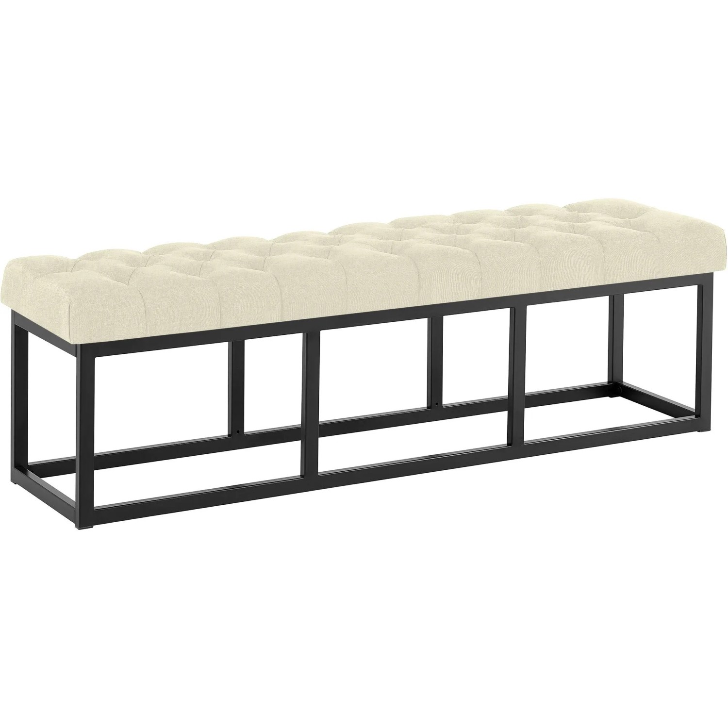 CLP Sitzbank Amun Stoff Schwarz creme/150 cm