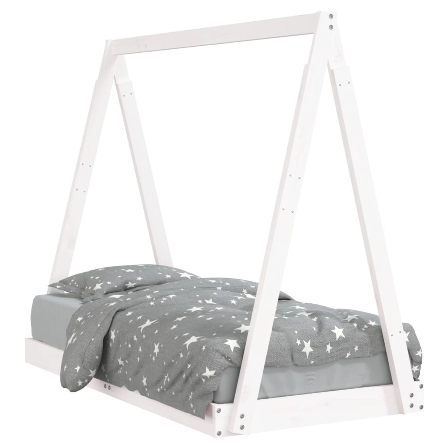 vidaXL Kinderbett Weiß 70x140 cm Massivholz Kiefer 834526 günstig online kaufen