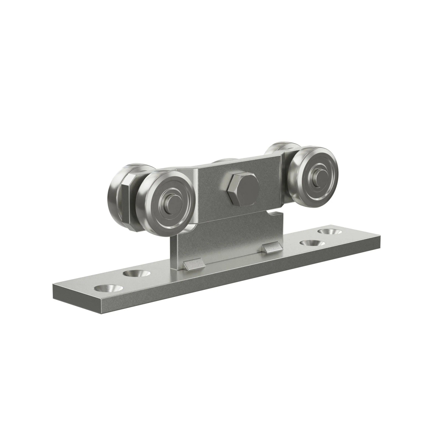 FeNau Doppelrolle Mit Flanschpendel MEA Gr. 1 Verzinkt Ø 28 mm 10336992