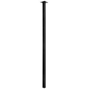 Schwarzes Hettich Tischbein, 900 mm hoch, eckig, für Möbelbau.