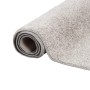 Gerollter, silbergrauer Snapstyle Hochflor Velours Teppichläufer Mona, 80x240cm.
