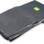 Schwarze EXIT Premium Pool-Abdeckplane 400x200cm zum Schutz vor Witterung und Schmutz.