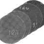 LUX Gitterleinen Comfort, Ø 225 mm, Körnung 120, 5 Stück, Zubehör für Schwingschleifer.