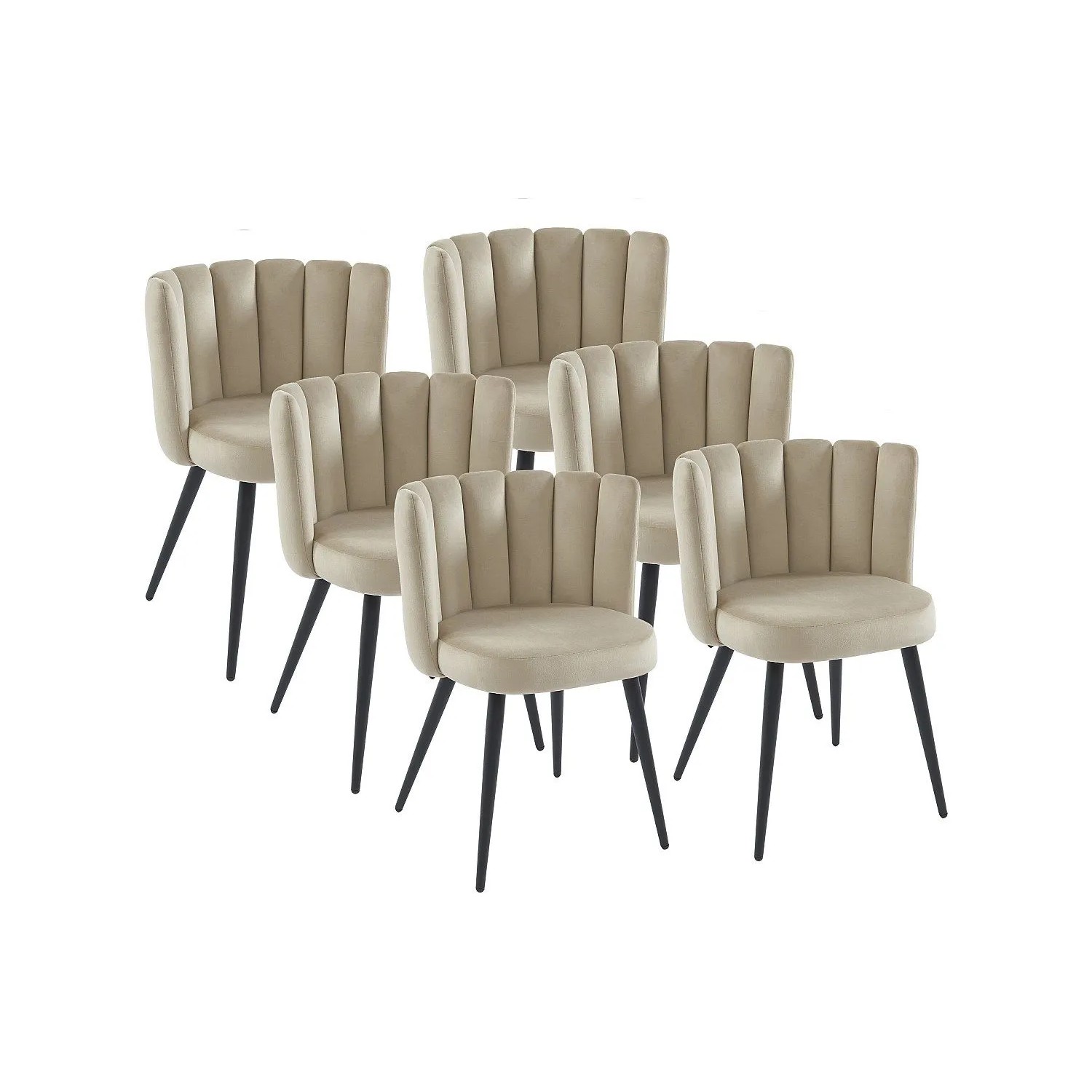 Vente-unique Stuhl Pranila Beige 59 cm