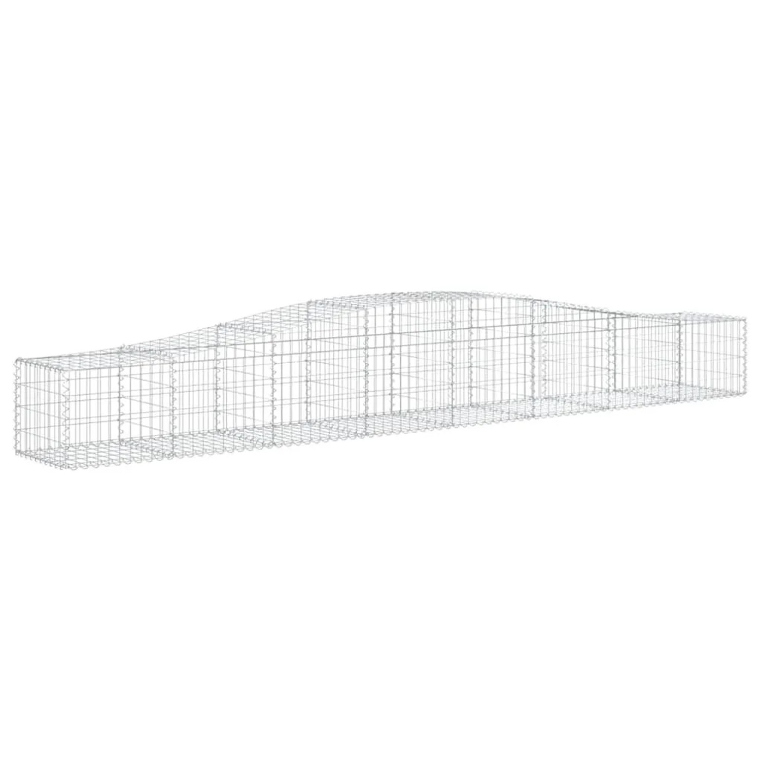 vidaXL Gabionen mit Hochbogen 3 Stk 400x50x40/60cm Verzinktes Eisen 3145918