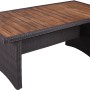 Gartenmöbel-Tisch Braga, Teil des 5-teiligen Sets, Weidengrau, Akazienholz-Tischplatte.