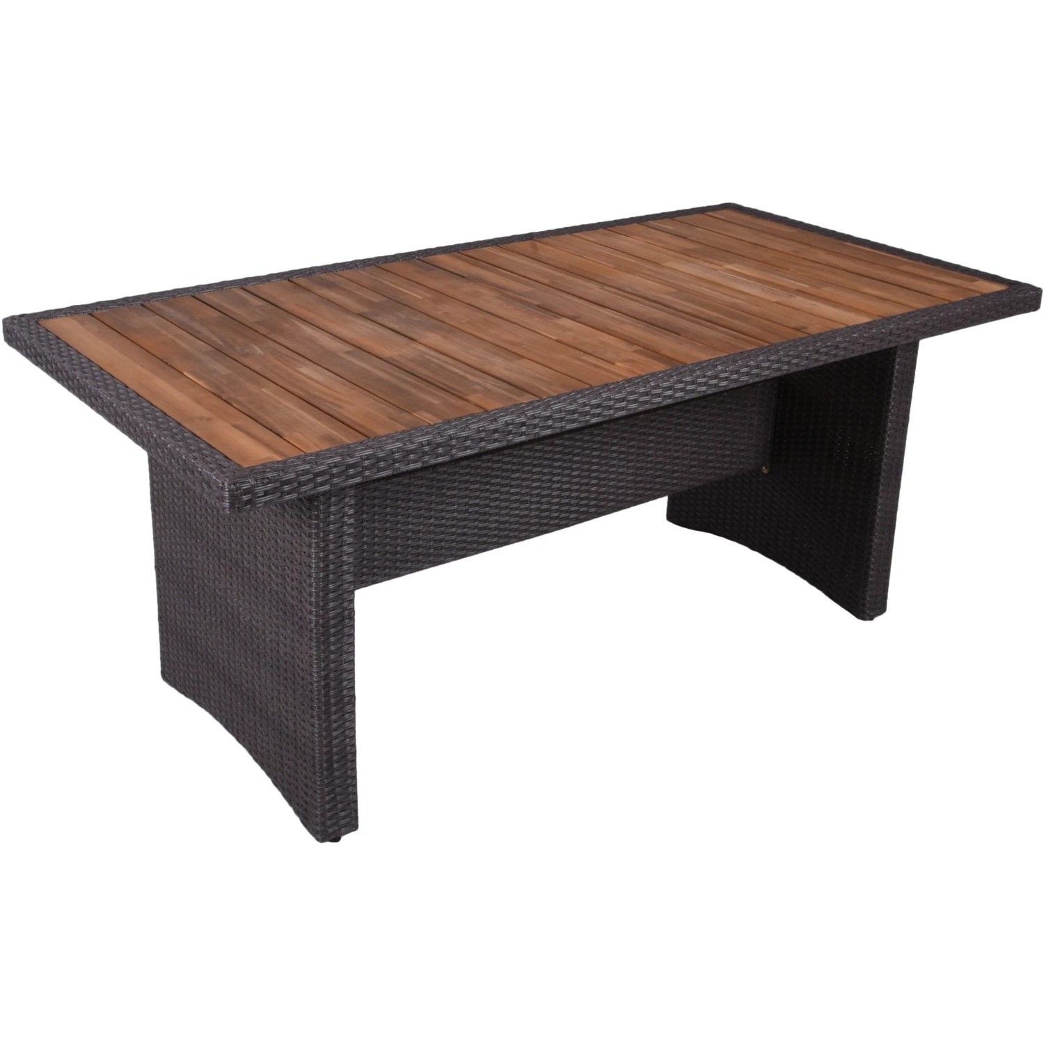 Gartenmöbel-Tisch Braga, Teil des 5-teiligen Sets, Weidengrau, Akazienholz-Tischplatte.