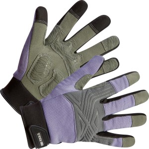 LUX Werkzeughandschuhe Ladies Protect Gr. 7, Arbeitshandschuhe für Damen in Lila/Grau.