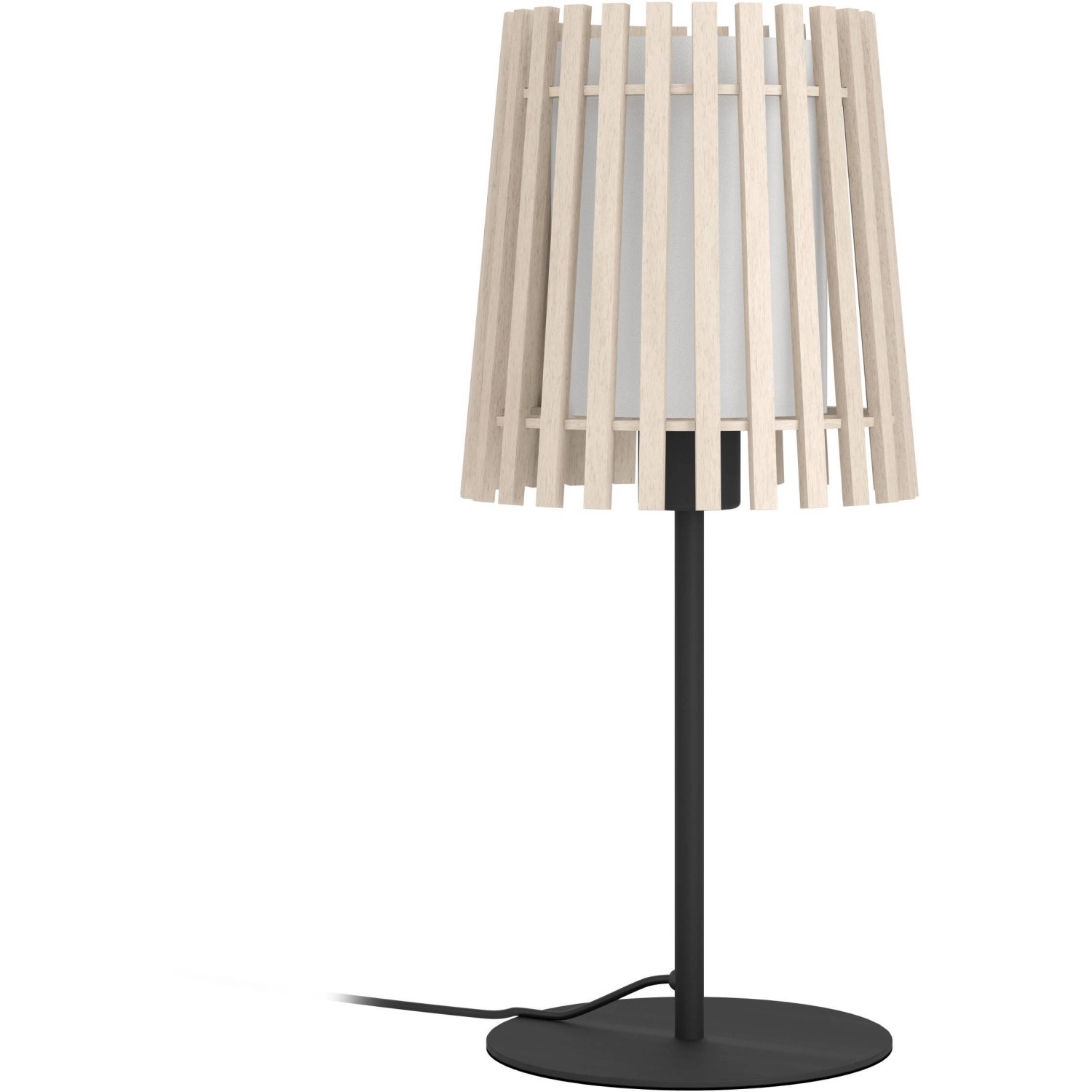 Eglo Tischleuchte Fattoria 20 cm x 45 cm x 32,8 cm Schwarz-Braun-Weiss