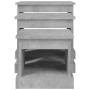 vidaXL Couchtische, 3er-Set, Betongrau, Holzwerkstoff. Satztische im modernen Design.