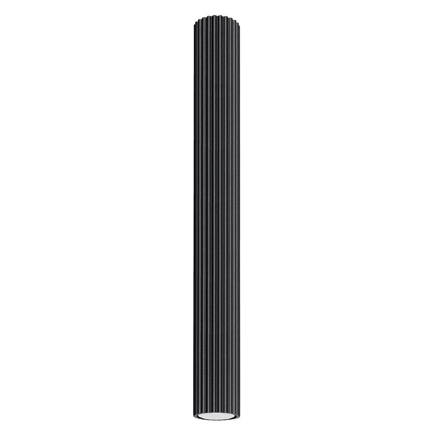 Licht-Erlebnisse Deckenspot Schwarz Ø 6,5 CM 60 CM Hoch Aufputz GU10 Aluminium Modern