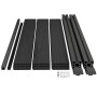 Juskys WPC Sichtschutzzaun 5er Set - 5x Element + 6x Pfosten_6