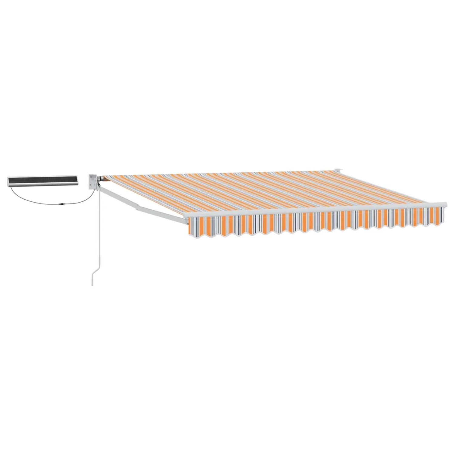 vidaXL Elektrische Ausziehbare Markise Blau und Orange 3,5 x 2,5 m 3419959