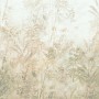 Komar Fototapete Zen Zone (300x250 cm) mit Dschungel-Motiv in Beige- und Grüntönen.
