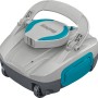 Bestway AquaTronix G100 Poolroboter in Grau/Türkis mit Tragegriff und Rädern.