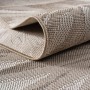 Detailansicht: Runder, beiger Ayyildiz Outdoor-Teppich Desert, Ø 160 cm.
