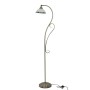 EASYLIGHT Stehlampe, gebogen, 159 cm, Messing Antik, E27, Jugendstil Design.