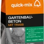 Quick-Mix Gartenbaubeton mit Trass, 10 kg Sack, geeignet für Garten- und Landschaftsbau.