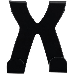 Schwarzer Fackelmann Türhaken aus Edelstahl, 6x5cm, für Küchenhelfer.