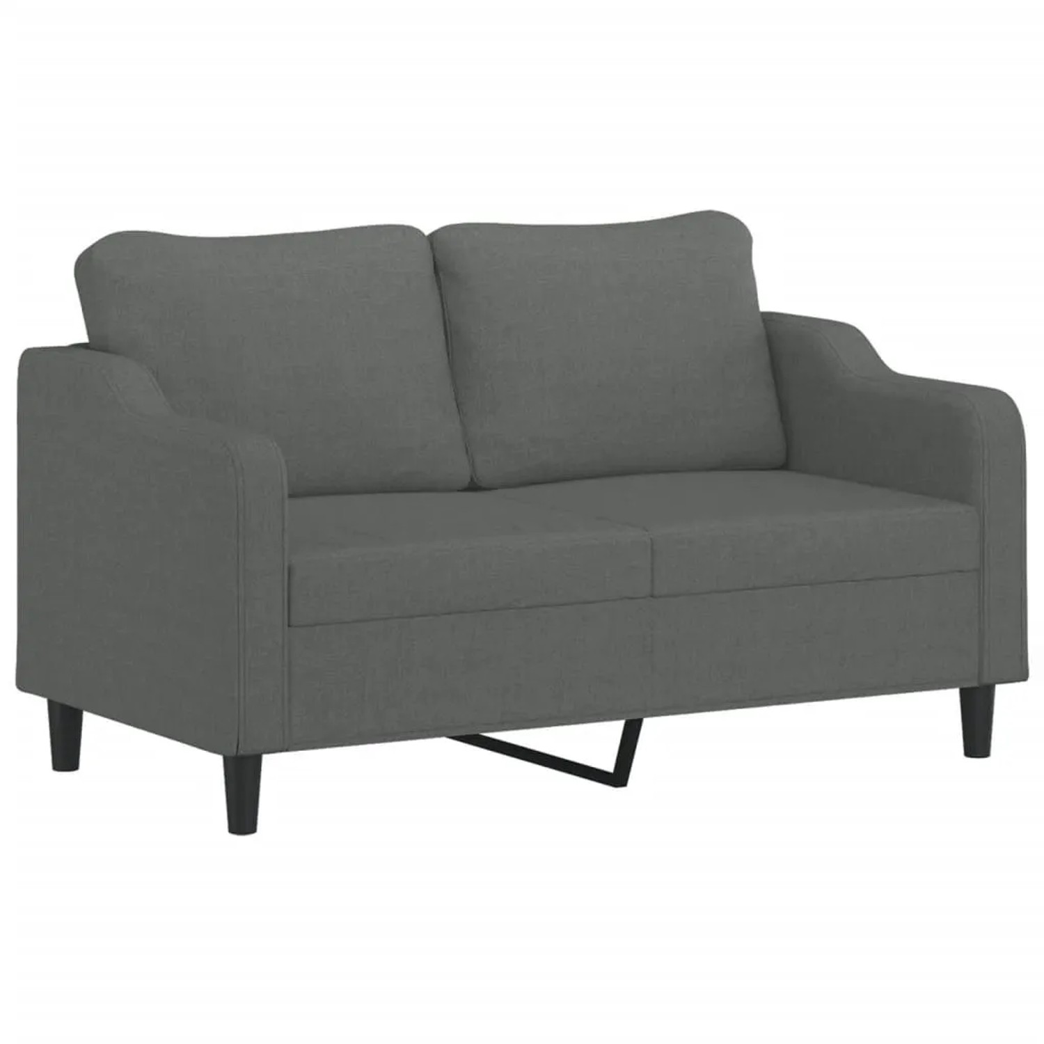 vidaXL 2-Sitzer-Sofa Dunkelgrau 140 cm Stoff 359360 günstig online kaufen