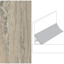 Wandabschlussleiste Plus Marmor Medusa Beige, 59x3cm, für Arbeitsplatten.