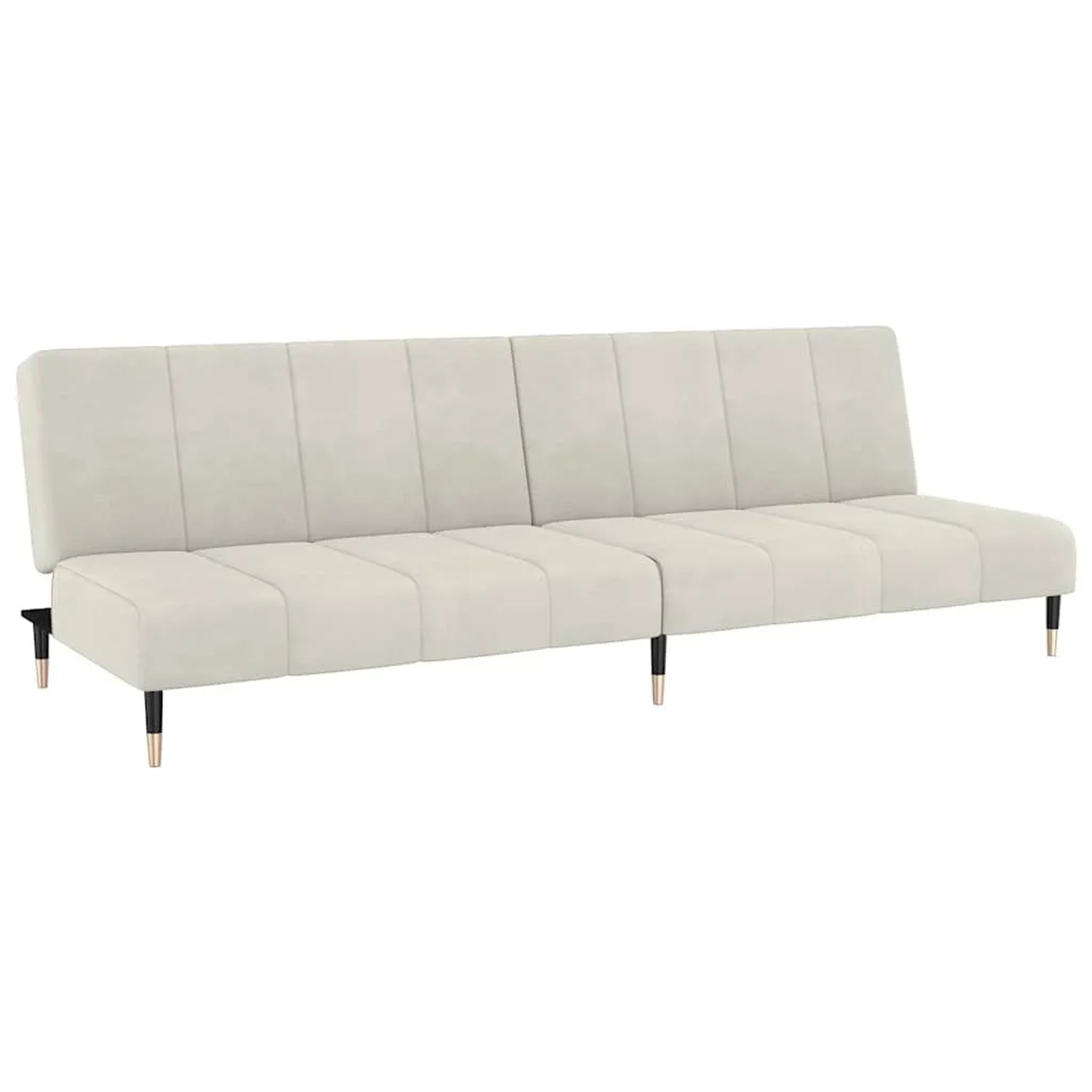 vidaXL Schlafsofa 2-Sitzer Creme Samt 375883 günstig online kaufen