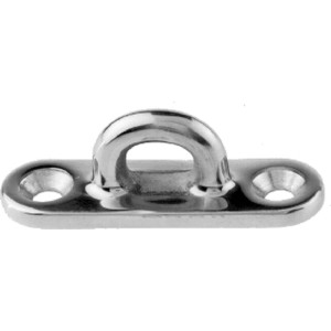 Seilflechter Decksplatte, 75mm, Edelstahl A4-AISI 316, Ösen-Durchmesser 16mm.