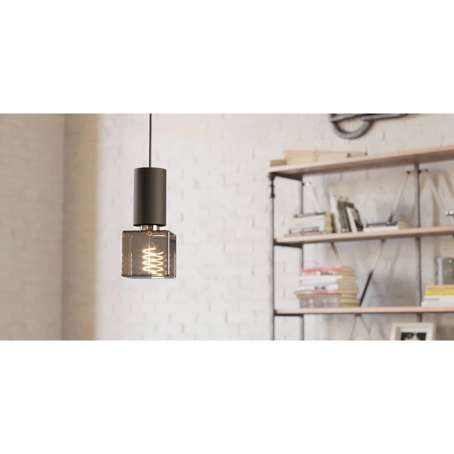 Eglo E27 LED Leuchtmittel, 4 W, mit grauer Glasfassung und warmweißem Licht für Wohnräume.