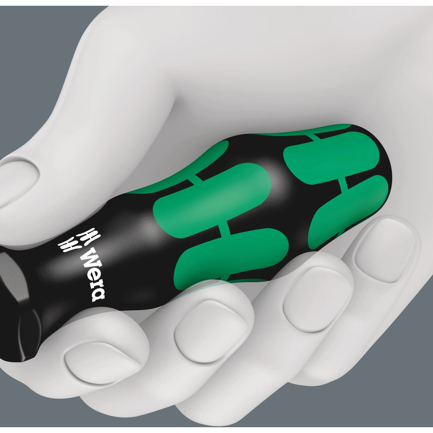 Wera Schlitz-Schraubendreher mit Kraftform Plus Griff in Hand, 6,5x150mm.