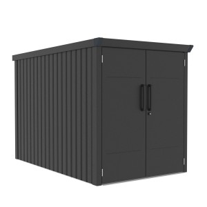 Westmann Metall-Fahrradgarage Velos 2 Schwarz 133 cm x 222 cm x 151 cm
