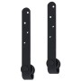 vidaXL Mini Schiebetürbeschlag Set, 122cm, für Schranktüren aus Carbonstahl.