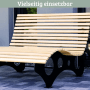 DELUKE Wellenliege Doppelliege MARTEN Massives Kiefernholz Waldliege Waldsofa Himmelsliege Relaxliege für Garten oder Terrasse_6