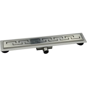 Verosan+ Duschrinne Glan, 70 cm, mit Edelstahl-Designrost und verstellbaren Füßen.