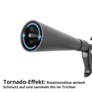 STAHLWERK Trockenreinigungspistole mit Metallrotationsdüse und Tornadoeffekt