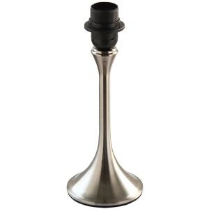 Moderner Lampenfuß Various aus Metall in Nickelfarbe, 29 cm hoch.