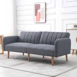 HOMCOM Schlafsofa mit Schlaffunktion 2-Sitzer 173 x 75 x 73 cm