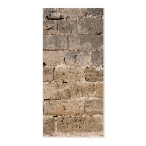 Banjado Magnettafel 37x78cm mit Steinwand Antik Motiv und 4 Magneten.
