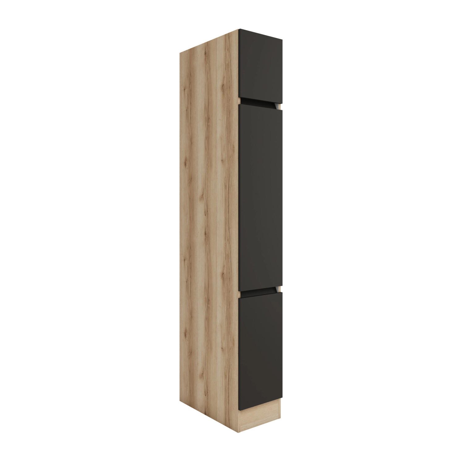 Optifit Vorratsschrank 30 x 206,8 x 57,1 cm Noah420 Anthrazit Wildeiche NB
