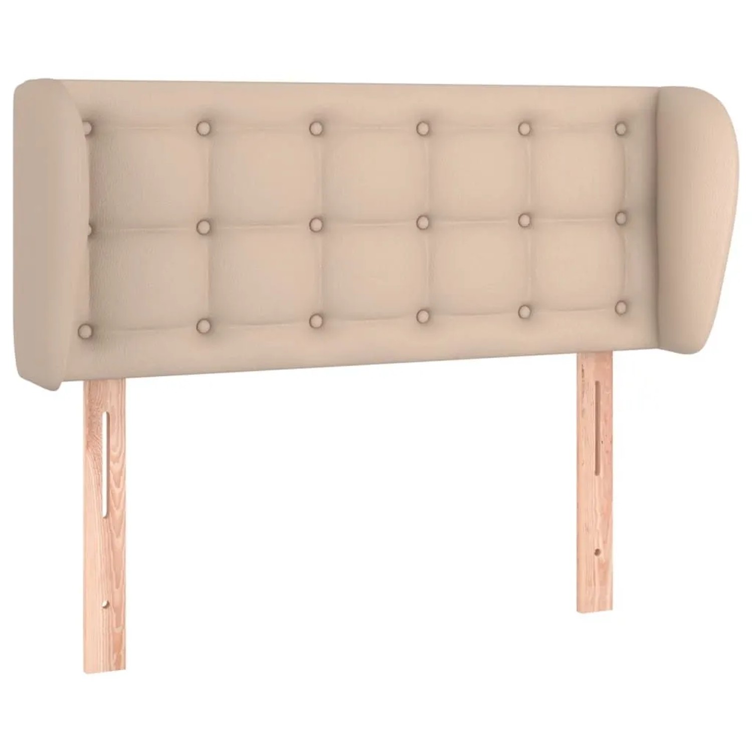 vidaXL Kopfteil mit Ohren Cappuccino-Braun 93x23x78/88 cm Kunstleder 3117227