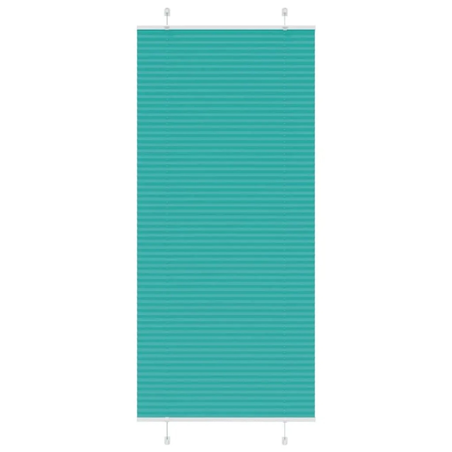 vidaXL Plissee Petrolgrün 90x200 cm Stoffbreite 89,4 cm Polyester 4015413 günstig online kaufen