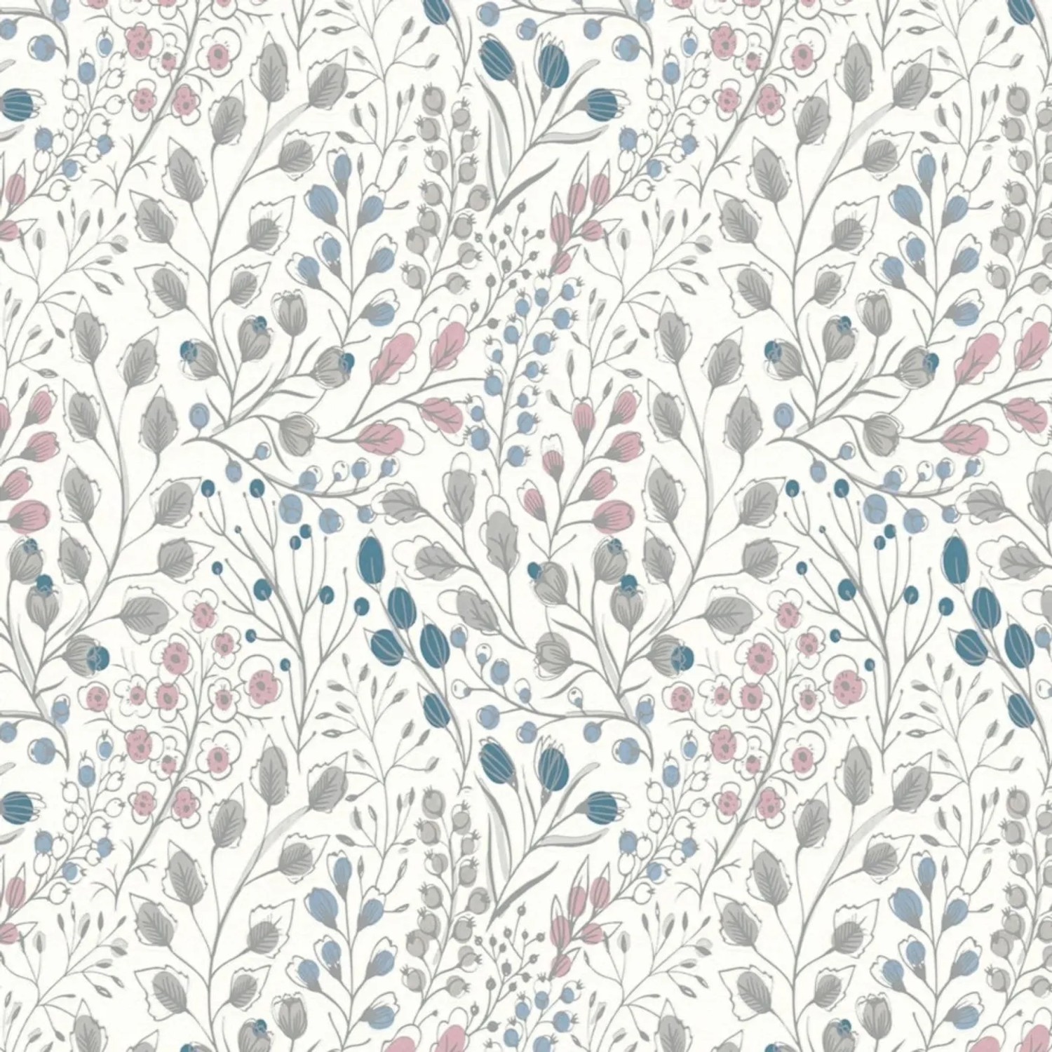 Tadessi Tapete Floral M1-No.4177 Vliestapete in Rosa