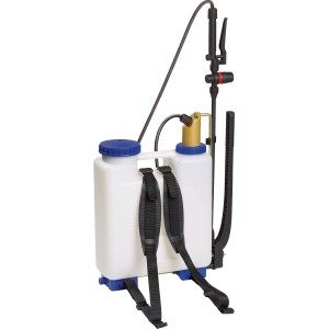 LUX Rückenkolbenspritze Professional 12 l, Drucksprühgerät mit Tragegurten und Lanze.