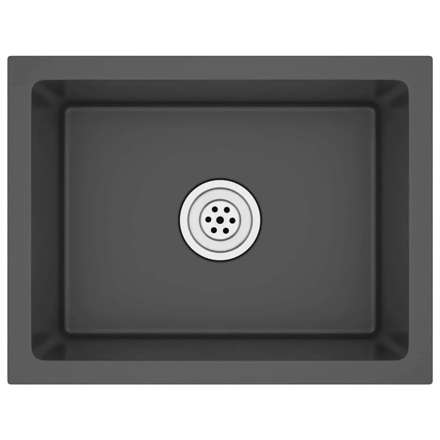 vidaXL Handgemachte Einbauspüle Schwarz Edelstahl 51507