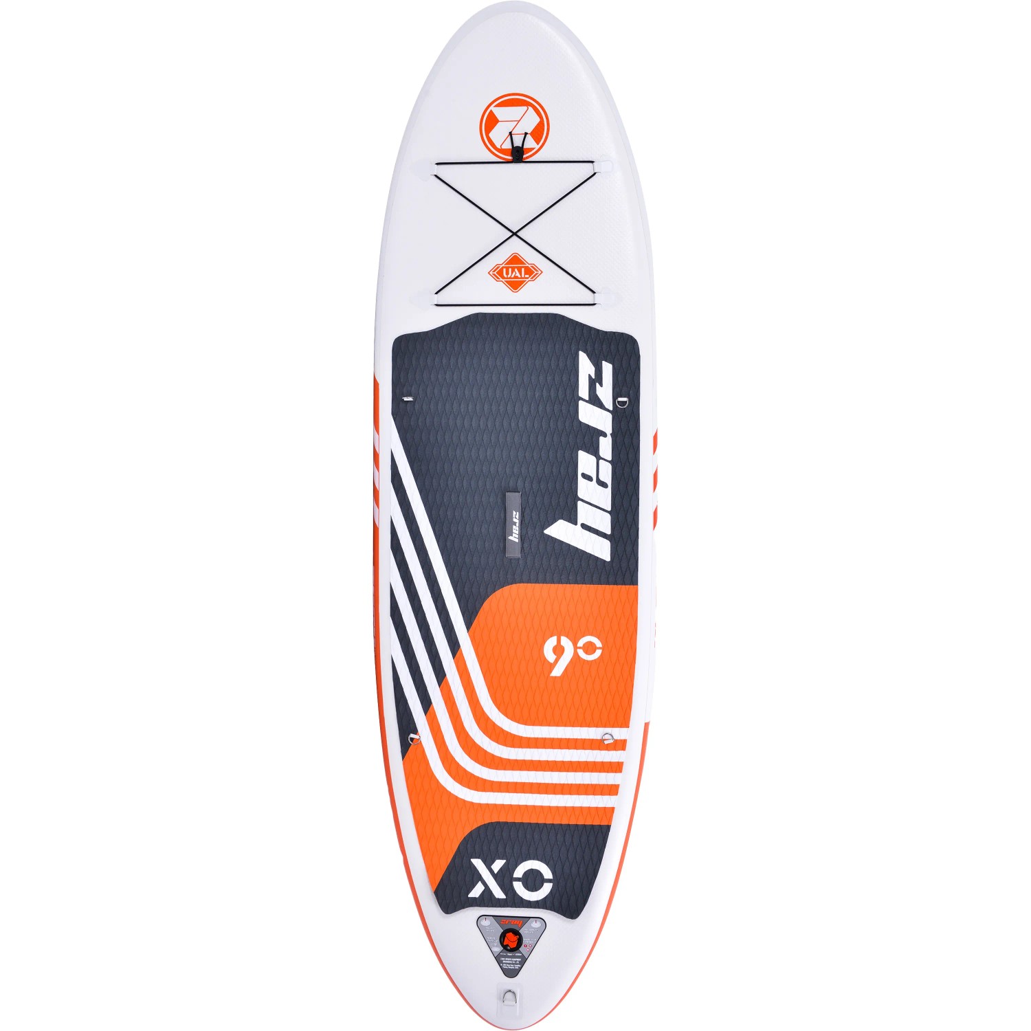 ZRAY X0 Stand Up Paddle Board, orange, 275 cm, mit Zubehör. Ideal für Einsteiger im Wassersport.
