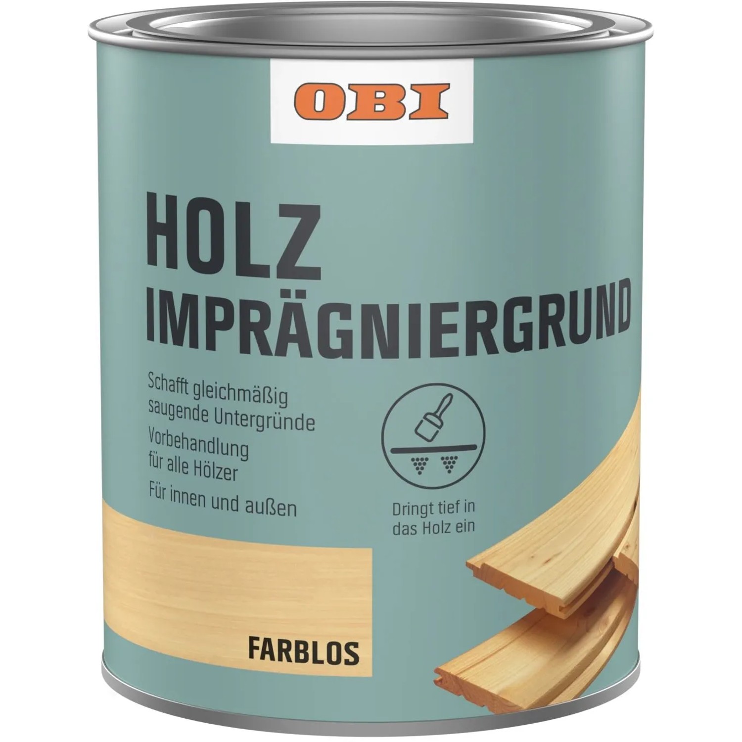 OBI Holz-Imprägniergrund Transparent 2,5 l