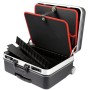 HMF 15602-02 Werkzeugtrolley Leer Werkzeugkoffer ABS-Kunststoff Rollen 47 x 40 x 24 cm_8