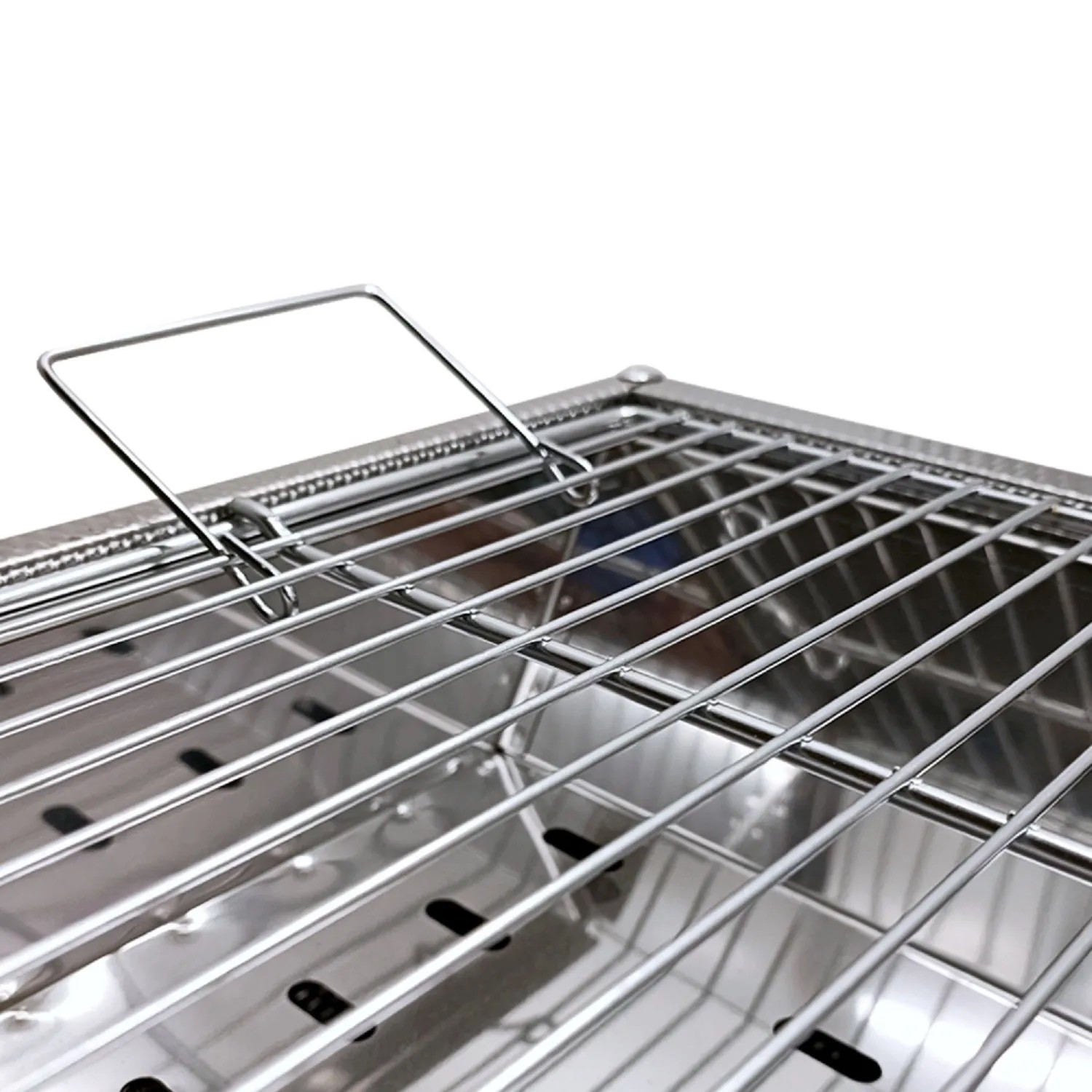 Grillpeter Mangal Taschkent Schaschlikgrill Edelstahl mit Grillrost_6