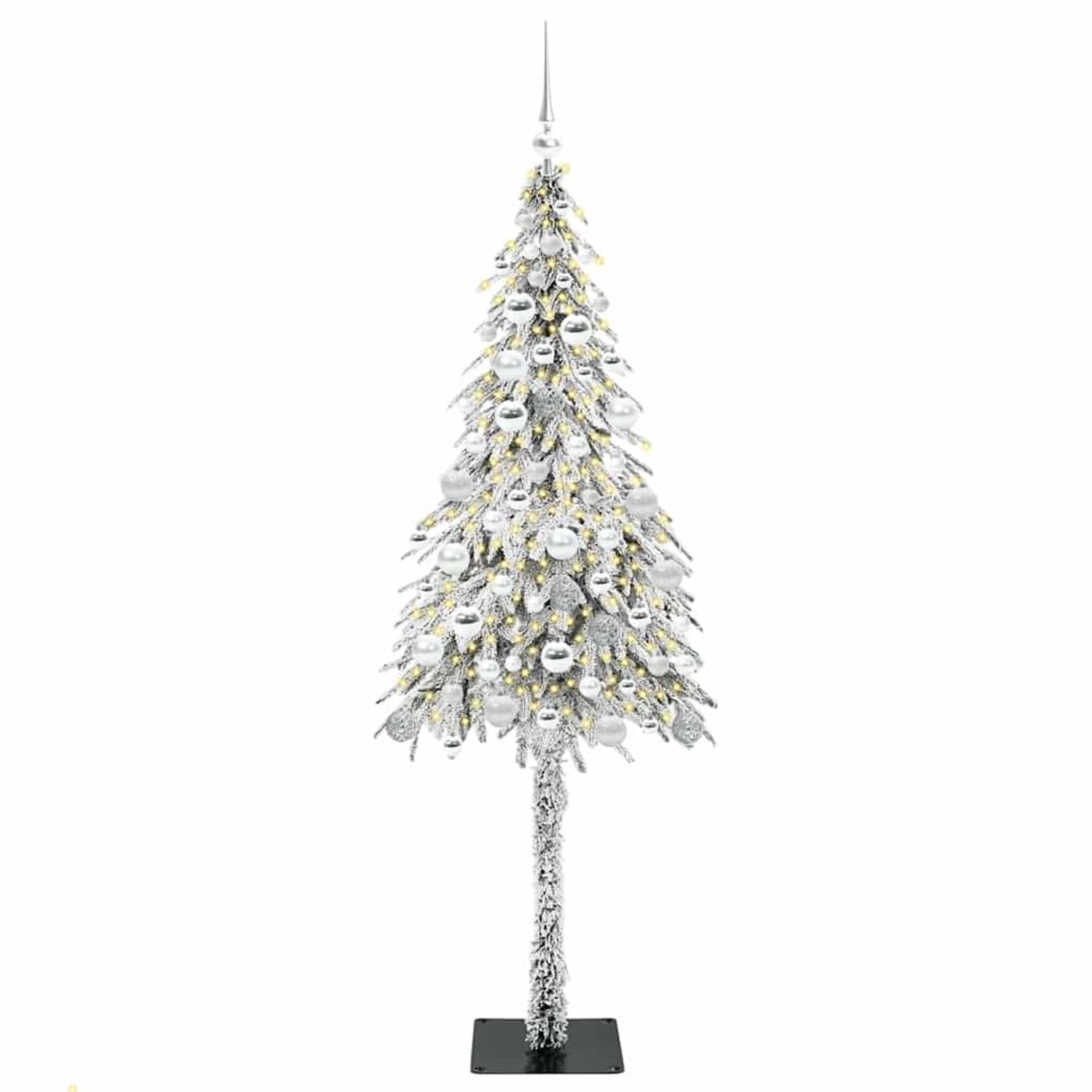 vidaXL Weihnachtsbaum mit 300 LEDs Weiß 180 cm PE und Stahl 3396234